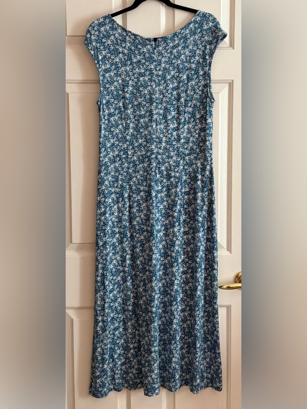 LOFT Blue and White Floral Maxi Skirt